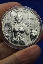 (6630) GERMANIA MINT VALKYRIES HILDEGARD 5 MARK 2022 1 OUNCE, Ophalen of Verzenden, Duitsland, Losse munt, Zilver