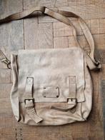 Omybag taupe zacht leer, Sieraden, Tassen en Uiterlijk, Tassen | Schoudertassen, Verzenden, Gebruikt, Leer