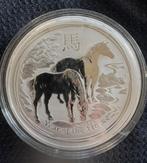 Australië 30 dollar 2014 (1kg) Lunar Year of the Horse, Postzegels en Munten, Edelmetalen en Baren, Verzenden, Zilver