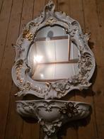 Porselein spiegel met consol, Ophalen, Minder dan 50 cm