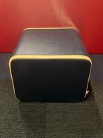 Design Atelier Ozo Leren poef/ zitpoef 45x37xH40 cm, 6 stuks, Minder dan 50 cm, Gebruikt, Ophalen of Verzenden, Rechthoekig