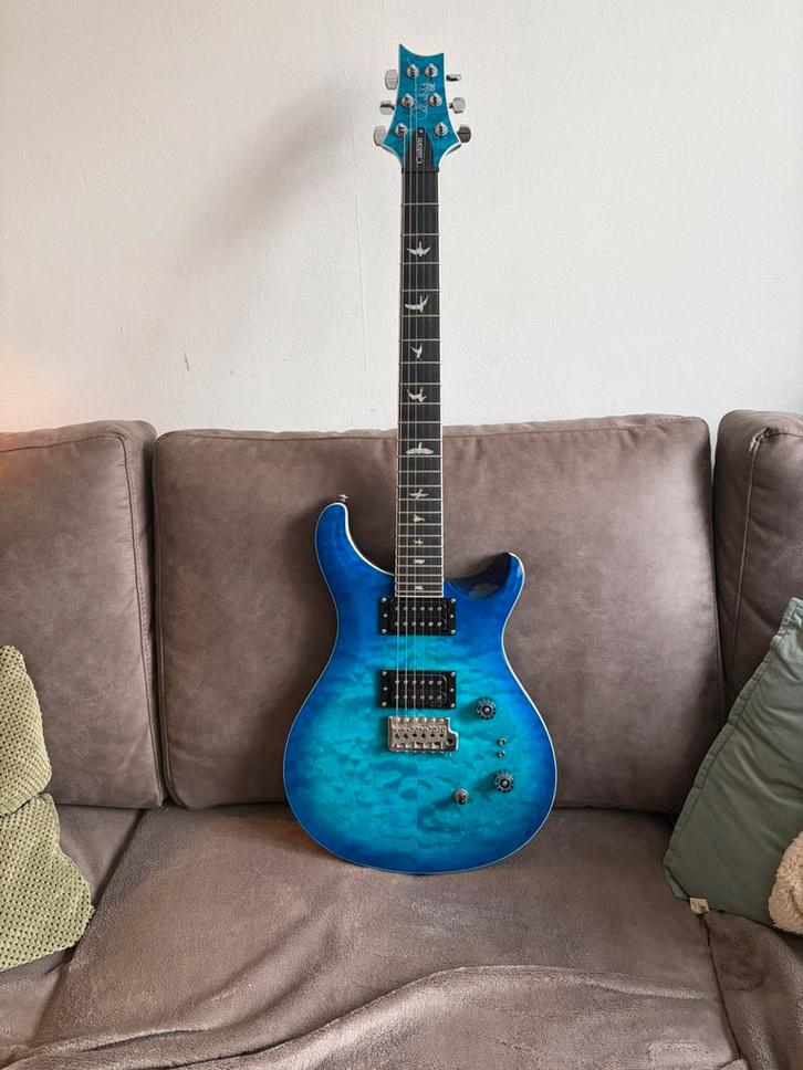 Se custom 24-08 QUILT lake blue, Muziek en Instrumenten, Snaarinstrumenten | Gitaren | Elektrisch, Zo goed als nieuw, Solid body
