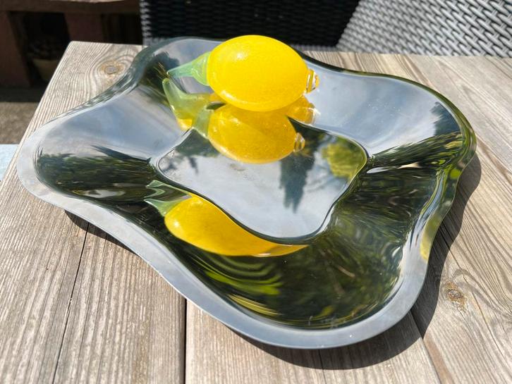 Design Iittala Alvar Aalto Grote RVS Lage Schaal 35x36 cm, Huis en Inrichting, Woonaccessoires | Schalen en Manden, Zo goed als nieuw