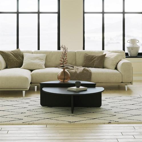 Luxe Designer Salontafel Podium zwart 90x90x35  Arbic House, Huis en Inrichting, Tafels | Salontafels, Nieuw, Minder dan 50 cm