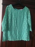 Blouse, top, tuniek, zee groen, rits, mt L, Groen, Ophalen of Verzenden, Zo goed als nieuw