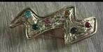 Vintage aparte broche 7-3,5 cm, Sieraden, Tassen en Uiterlijk, Broches, Ophalen of Verzenden, Zo goed als nieuw, Overige materialen