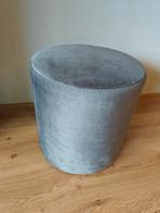 Grijze poef, Ophalen, Minder dan 50 cm, Rond, Minder dan 50 cm