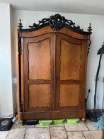 Antieke eiken linnenkast ca. 1870 – Biedermeier stijl, Ophalen