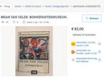 Poster Bram Van de Velden (mid century style), Rechthoekig Staand, Ophalen of Verzenden, Zo goed als nieuw, A1 t/m A3