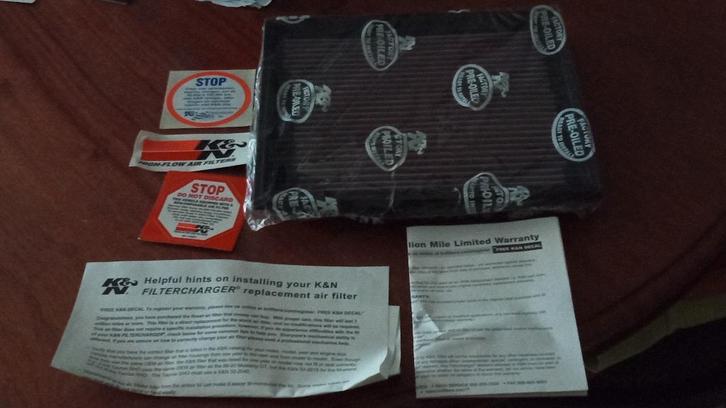 K&N paneel filter voor Opel Senator & Bmw Modellen, Auto diversen, Tuning en Styling, Verzenden