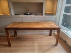 Mooie houten teaktafel, Huis en Inrichting, Ophalen, 50 tot 100 cm, Zo goed als nieuw, Vijf personen of meer