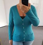 Trui V Hals Cardigan Blauw M, Kleding | Dames, Truien en Vesten, Maat 38/40 (M), Nieuw, C&A, Verzenden