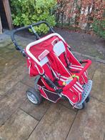 Tweeling kinderwagen - rood, Kinderen en Baby's, Kinderwagens en Combinaties, Gebruikt, Duowagen, Ophalen, Kinderwagen