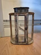 Vintage Houten Lantaarn met Glas, Antiek en Kunst, Ophalen