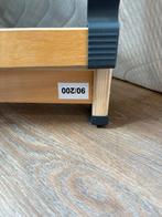 Lattenbodem bossflex 90x200 met matras, Ophalen, 90 cm, Eenpersoons, Bruin