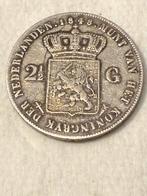 Zilveren 2 1/2 gulden / Rijksdaalder 1848 Koning Willem II, Postzegels en Munten, Munten | Nederland, Zilver, Ophalen of Verzenden