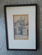 Sfeervolle Gouda Tekening van Smulders, 1959, Ophalen of Verzenden