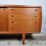 H.P. Hansen voor Imha vintage Deens sideboard jaren 60 70, 200 cm of meer, Gunni omann, axel christensen, dyrlund, silkeborg, Teakhout