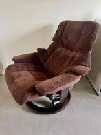 Stressless Reno Fateuil, Huis en Inrichting, Ophalen, Hout, Gebruikt, Bruin