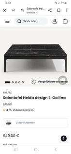 Natuursteen marmeren salontafel Salontafel Helda design E. G, Huis en Inrichting, Tafels | Salontafels, Ophalen, Gebruikt, Rond