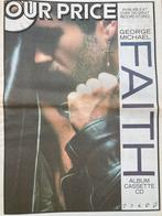 Paginagrote A3 advertentie GEORGE MICHAEL Faith release, Ophalen of Verzenden