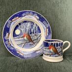 Emma Bridgewater- servies- Winter ROBIN - Plate+ Mug- Nieuw!, Nieuw, Ophalen of Verzenden, Bord(en), Overige stijlen