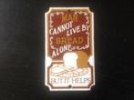 Vintage emaille DODO deurpostje “Man can’t live by bread, Ophalen of Verzenden
