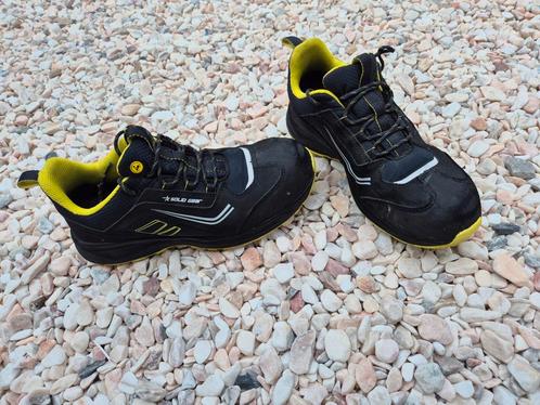 Solid Gear Werkschoenen S3L gecertificeerd * Zwart/Geel *, Kleding | Heren, Schoenen, Gedragen, Werkschoenen, Zwart, Ophalen of Verzenden