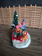 Lemax sleetje rijden kerstdorp kersthuisjes, Diversen, Kerst, Ophalen of Verzenden, Zo goed als nieuw