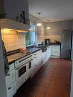 aanrechtblad en spoelbak van Belgisch hardsteen, Ophalen, Gebruikt, Wit, Graniet of Steen