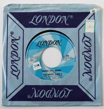 The Poppy Family - Where Evil Grows - 7in single – 1971 beschikbaar voor biedingen