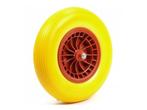 Kruiwagenwiel 4.00-8 pu plastic geel, Verzenden, Nieuw, Overige soorten