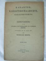 Nicolaas Beets Karakter karakterschaarste karaktervorming, Antiek en Kunst, Verzenden, Nicolaas Beets