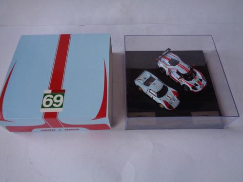 IXO Ford GT40 1966 en Ford GT 24h Le Mans, 2 stuks in Box, Hobby en Vrije tijd, Modelauto's | 1:43, Zo goed als nieuw, Auto, Overige merken