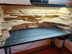 Terrarium 150x60x60 incl. 3D zij en achterwand en toebehoren, Dieren en Toebehoren, Reptielen en Amfibieën | Toebehoren, Ophalen
