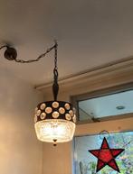 Vintage steampunk hanglamp, Ophalen of Verzenden, Gebruikt, Glas, Minder dan 50 cm