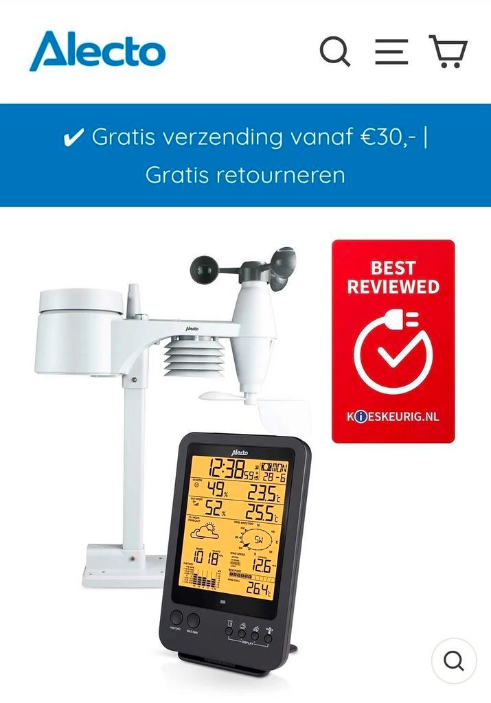 Alecto WS-4700 Weerstation - Nieuw!, Audio, Tv en Foto, Weerstations en Barometers, Ophalen