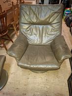 leolux draaifautuil met hocker, Huis en Inrichting, Ophalen, Gebruikt, 75 tot 100 cm