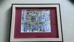 Wenen 16x12cm lijst 27x21 cm in pasptoe, Antiek en Kunst, Ophalen of Verzenden