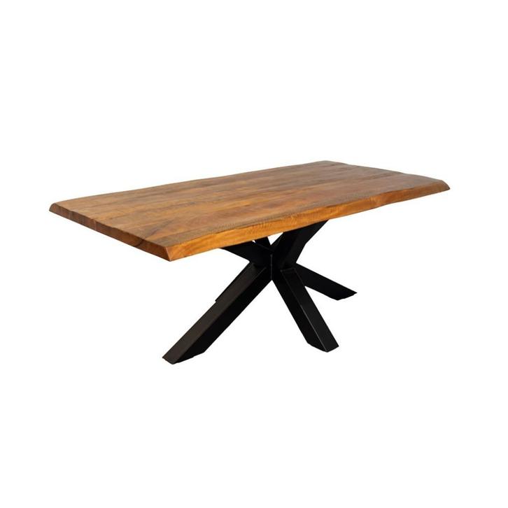 Boomstamtafel Mango massief Livinn Zevenaar!, Huis en Inrichting, Tafels | Eettafels, Nieuw, 50 tot 100 cm, 200 cm of meer, Vijf personen of meer