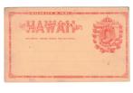 HAWAI postkaart 1881, Postzegels en Munten, Brieven en Enveloppen | Buitenland, Ophalen of Verzenden, Briefkaart