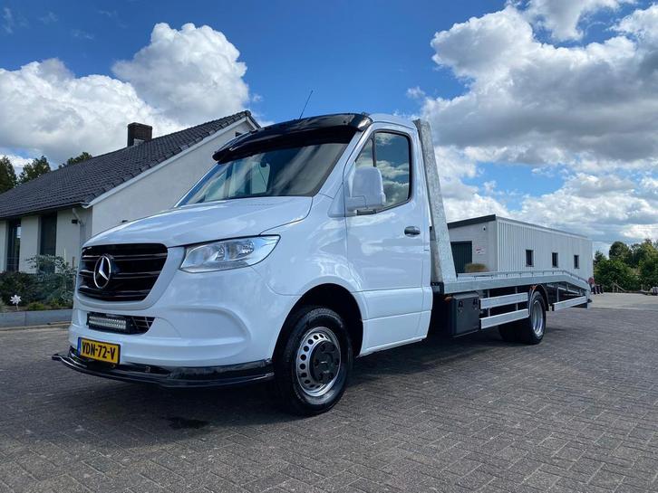 Mercedes-Benz Sprinter 2020 Wit, Auto's, Bestelauto's, Bedrijf, Te koop, ABS, Adaptieve lichten, Adaptive Cruise Control, Airbags