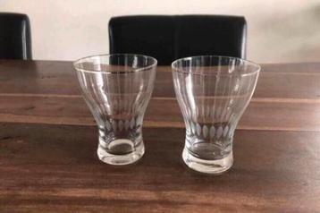 💝 Vintage ROYAL LEERDAM geslepen waterglas beschikbaar voor biedingen