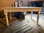 Brocante eettafel, Huis en Inrichting, Tafels | Eettafels, Ophalen, 50 tot 100 cm, Zo goed als nieuw, 150 tot 200 cm