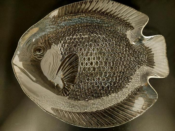 Glazen Vis Schaal - Puntgaaf, Antiek en Kunst, Antiek | Schalen, Ophalen of Verzenden