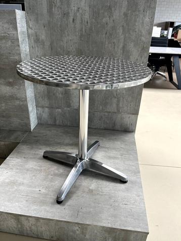 Inox Bistro-/Bijzettafels Aluminium – 60 & 70 cm – NIEUW beschikbaar voor biedingen