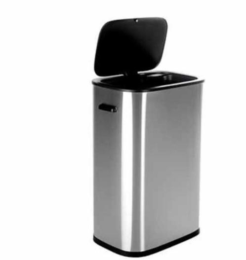 QLT Prullenbak met sensor 55L rvs, Huis en Inrichting, Woonaccessoires | Prullenbakken, Nieuw, Rvs, Ophalen of Verzenden