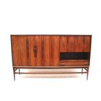 Vintage design palissander highboard jaren '60 '70 retro, Verzenden, Gebruikt