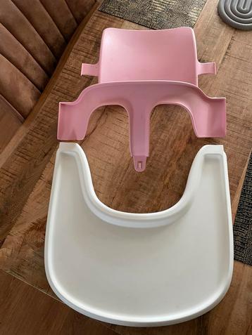 🧡 Roze Babyset Witte Tray Stokke Tripp Trapp 🧡 beschikbaar voor biedingen