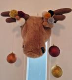 Kerst - dieren kop - leuke kerst wanddecoratie, Ophalen, Zo goed als nieuw